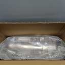 Pair Door Mirror Covers Fit Kenworth T680 T880 W990 Mirror Cover Replacement Driver Left and Passenger Right Side (Chrome)