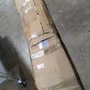 Fredbeck 32x84 inch White Barn Door with 5.5FT Sliding Door Hardware Kit Included & Handle, Solid, MDF, PVC Surface, DIY Assembly, 5-Panel, Fit 29in-30in Opening