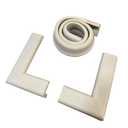 Cardinal Gates SPK Small Hearth Pad Kit - Fireplace Baby Proofing - Adhesive Backed Fireplace Bumpers for Babies - 4 Foot Roll of Padding & Two 6" x 9" Corners - Made in The USA - Taupe