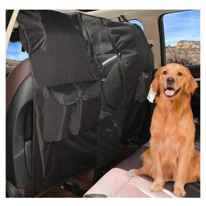 Dog Car Net Barrier for SUVs, Pet Barrier with Adjustable Rope and Storage Bag, Dog Fence Barrier for Car Front Seats, Car Divider for Driving Safely with Children & Pets