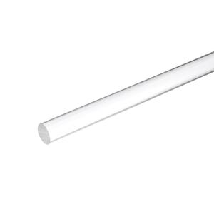 MECCANIXITY Acrylic Round Rods 1" x 12" Clear Acrylic Dowel Rods Sticks Plastic Sticks Strip for DIY Crafts Lighting Gardening Decoration - 25mm x 300mm