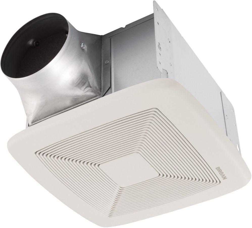 Broan-Nutone QTXE150 Ultra-Silent Ventilation Fan, Quiet Exhaust Fan for Bathroom and Home, ENERGY STAR Certified, 1.4 Sones, 150 CFM,White