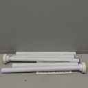 Shower Curtain Rod 31-80 in Adjustable Curtain Rod No Drilling Tension Shower Rod Stainless Steel for Bathroom Room Divider, White