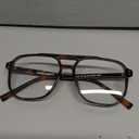 FEISEDY Blue Light Blocking Glasses Fake Nerd Clear Square Computer Lightweight Pilot Glasses Frame Oversized B2866