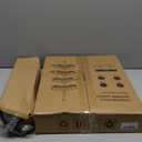 Corner Shower Caddy Tension Pole: 4tier Adjustable Rustproof Bathroom Organizer Shelves - Bathtub Shampoo Rack 43.5-120 inch (Black)