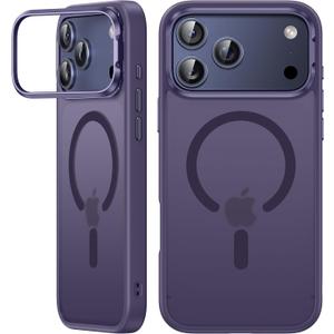 VOFATA for iPhone 17 Pro Max Case with Stash Camera Stand, Fit for MagSafe, 10FT Mil-Grade Protection with Camera Control Cover, Shockproof Translucent Magnetic iPhone 17 Pro Max Phone Case, Pruple