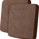 ANARACHON Leather Look Couch Cushion Covers Sofa Seat Slipcovers Sets Couches Furniture Protector for Sectional Armchair Loveseat Pets Kids Stretch Spandex Fabric (2 Cushion Sofa, Brown)