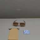 Oversized Aviator Sunglasses For Women 70s Retro 2025 Metal Shades with Gold Streamline Arms