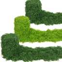 ACRYCS Fake Moss Rug Multicolor 4" x 47" Faux Moss for Table Runner Decorating Green Artificial Grass for Indoor Plants Wall Crafts DIY Table Centerpieces Fairy Woodland Garden Floral Wedding 10x120cm