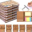 30 Sets Employee Appreciation Gifts Bulk Team College Graduate Thank You Gifts Inspirational Spiral Notebook with Sticky Note Motivational Bamboo Ballpoint Pens for Nurse Teacher Employees Coworker