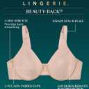 Vanity Fair Women's Beauty Back Smoothing Minimizer Bra, Minimizes Bust Line up to 1.5", Non Padded Cups up to H (Black, L)