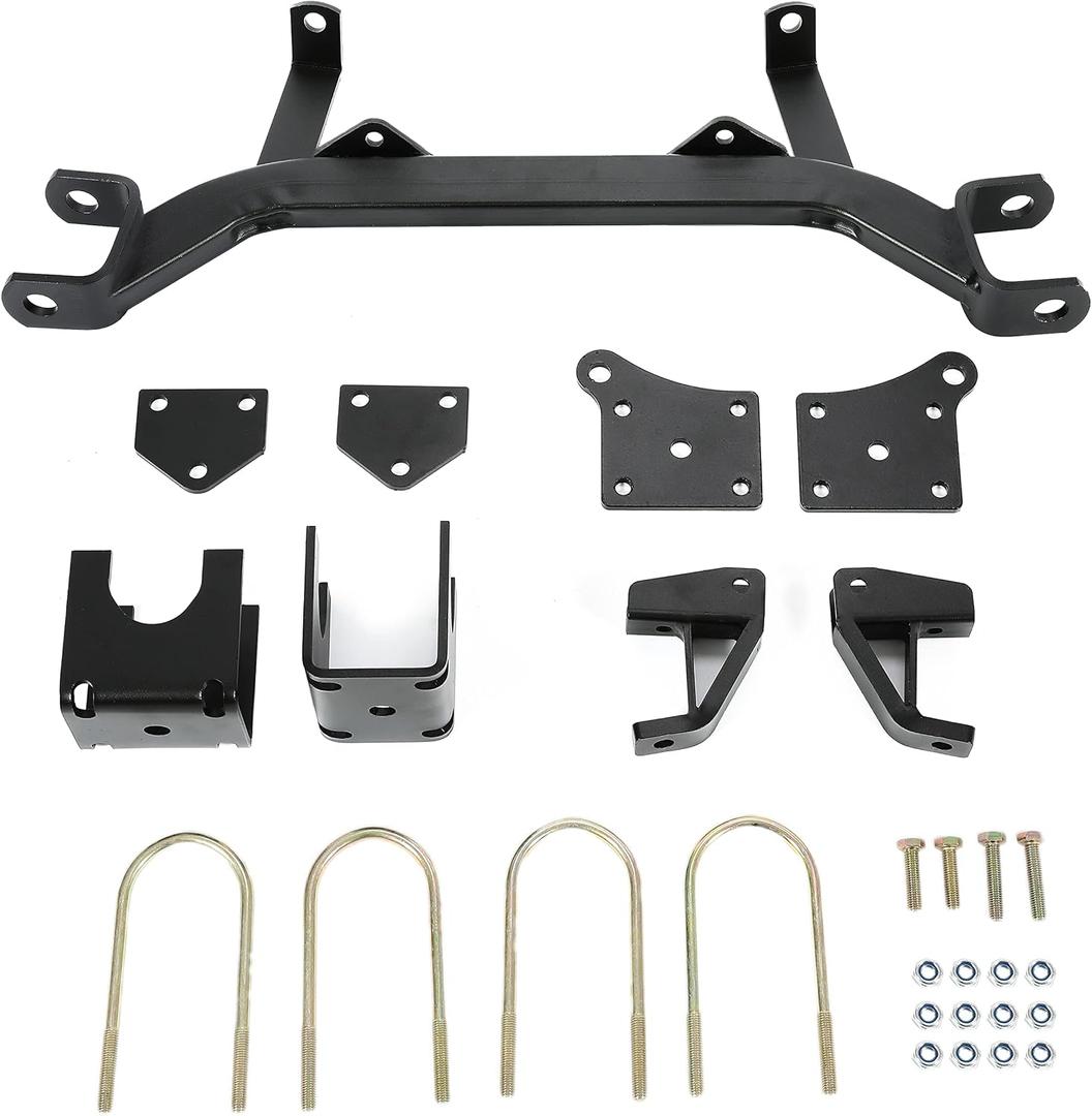 ECOTRIC 5" Drop Axle Golf Cart Lift Kit Compatible with 1994-2001.5 EZGO TXT/Medalist Golf Carts Gas Models