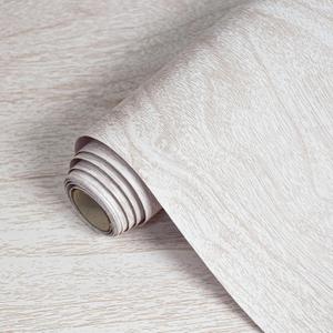 Lativo White Wood Contact Paper for Cabinets/ Drawers Wood Grain Peel and Stick Wallpaper for Furniture Kitchen Shelf Liner Self-Adhesive Wallpaper Vinyl Waterproof Easy to Install/ Clean, 23.6inW 393inL