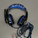 BENGOO G9000 Stereo Gaming Headset for PS4 PC Xbox One PS5 Controller, Noise Cancelling Over Ear Headphones with Mic, LED Light, 7.1 Surround Sound, Soft Memory Earmuffs for Nintendo Xbox Series X|S