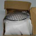 Motorcycle Retro 6.5" LED Headlight + Metal Mesh Grille Cover Cafe Racer Bobber