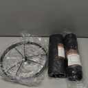 Set of 2 Drum Lampshades for Table, Floor & Bedside Lamps - 13 * 13 * 10 inch, Medium Beige Gray Shades - Natural Fabric Spider Fitter - Modern & Rustic Interiors - By GO&SO Assembly Required