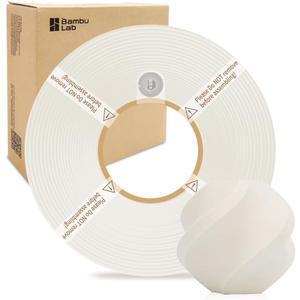 Bamboo Lab 1.75MM PLA Matte Filament High Speed Printing with RFID 1KG +/- 0.03mm Eco Friendly 3D Printer Filament for Bambu Lab P1P/P1S/X1C/X1/A1/A1 Mini (Without Spool) (Bone White 11103)