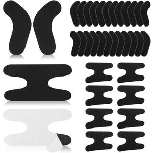 32 Pcs Ski & Snowboard Boots Fitting Pads, 24 Pcs Self Adhesive J Bars, 8 Pcs Ankle Wrap Pads Boot Inserts Foam Padding to Reduce Heel Lift Ankle Blisters