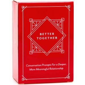 BETTER TOGETHER Couples Conversation Cards Game  100 Romantic & Deep Questions for Date Night  Relationship Building Card Game for Him & Her  Anniversary, Bridal Shower, Valentines Gift, Series