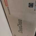 ChooChoo 47.2 Inch Round Dining Table for 4, Farmhouse Wood Kitchen Table, Circle Dinner Table for Kitchen & Dining Room, Grey