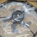 Fszdorj 24'' Low Profile Ceiling Fan with Light and Remote, Fandelier Black