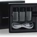 Intelligent Car Air Freshener Rechargeable Car Air Freshener Diffuser With Essential Oil Auto On Off Car Diffuser (Black)