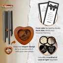 Memorial Wind Chimes for Outside, Personalized Sympathy Gift for Loss of Loved One, 32 Inch Memorial Wind Chimes for Mother Father Brother Sister (Cardinal)