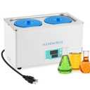 Digital Lab Water Bath 8L Laboratory Thermostatic Water Bath Heater with Selectable Openings 600W for Food Heating Chemical Biological Experiment (110V)