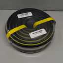 Eapele 10 ft Floor Cable Cover Protector, Heavy Duty PVC Duct Easy to Unroll, Prevent Trip Hazard for Home Office or Outdoor Settings (10 feet-1pc, Yellow & Black)