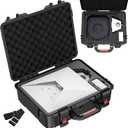 Starlink Mini Case, Waterproof Hard case Fits Star Link Mini Dish, Portable Shoulder Dual Carry Options with Precision Cut Foam For Starlink Accessories,Ideal for Travel and Camping, Medium a