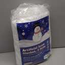 PREXTEX 2 Pack Fake Snow Blanket Rolls - 94.5" x 31.5" Artificial Snow Blanket for Christmas Village Houses - Soft White Christmas Backdrops for Photography, Winter Wonderland Decorations, Tree Skirts