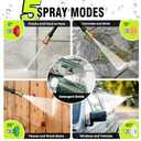 Pressure Washer, Washer with 4 Quick Connect Nozzles, Pressure Cleaning Machine with Foam Cannon for Cars/Fences/Driveways/Patios/Home Cleaning (Green)