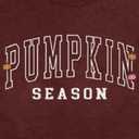 Pumpkin Shirts for Women Fall Season T-Shirt Halloween Thanksgiving Autumn Crewneck Tee (Red, L)