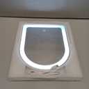 Rechargeable Vanity Mirror with Lights,10"7.8" Arched LED Makeup Mirror with Lights, Smart Touch Control Dimmable 3 Modes Light up Mirror for Dorm Desk Dressing Room,Gift for Women (White)