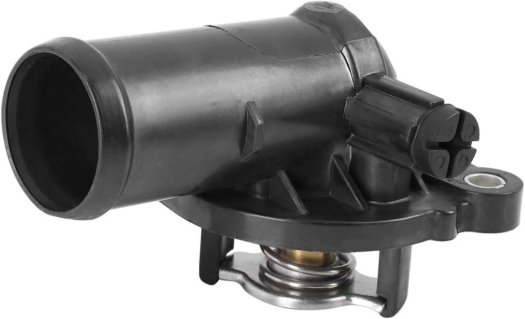 X AUTOHAUX Coolant Thermostat Housing for Dodge Grand Caravan for Dodge Journey 2011-2020 5184570AH Black