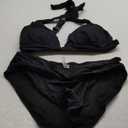 Yonique Women Two Piece Bathing Suits Push Up Bikini Set Halter Swimsuit Vintage Swimwear M