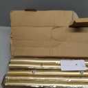 Extra Long Curtain Rods for Windows 32 to 170 Inch, 1 Inch Gold Curtain Rods for Patio, Farmhouse, Bedroom, Living Room, Adjustable Metal Drapery Rod (A2,Gold,32"-170")