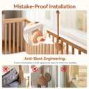 Crib Mobile Holder, HBM Wooden Mobile Arm & Hanger for Crib, Nursery Decor for Baby Girl Boy