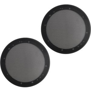 2PCS Car 6.5 Speaker Grill,Car Subwoofer 6.5 Speaker Cover with Honeycomb Hole Grid Design,Dust Resistant Cars Speakers Grill Cover for Speakers Collision Damage Protection