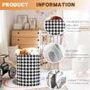 Harborway 3 Pack Laundry Hamper Collapsible Large Waterproof Cotton Linen Clothes Hamper with Handles Freestanding for Home Dorm Bathroom Bedroom Campin (Art Deco)