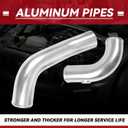 Max Flow Hot & Cold Side Intercooler Pipe Boot Kit for 2011-2016 Ford 6.7L Powerstroke Diesel Compatible with F-250 F-350 F-450 Super Duty