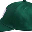 Saquon Barkley 26# Green Embroidered Baseball Cap Flat Brim Hat with Stitching for Sports Outdoor - Unisex (Green)