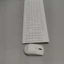 Lenovo 510 Wireless Combo with 2.4 GHz USB Receiver, Slim Full Size Keyboard, Full Number Pad, 1200 DPI Optical Mouse, Left or Right Hand, GX30W75336, White