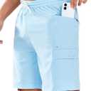 NORTHYARD Mens Swim Trunks Board Shorts 9 Inch Bathing Suit Swimwear Quick Dry Beach Short with Zipper Pocket - No Mesh Liner (Blue, XXXL)