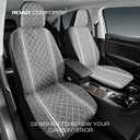 Road Comforts Baja Blanket Seat Covers Gray Diamond Bucket Seat Covers Low Back - Jacquard Fabric, Airbag Compatible, Universal Fit for Cars, Trucks, SUVs, and Vans