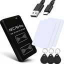 IC&ID RFID Copier,RFID Reader Applicable to IC 13.56 MHz,RFID Copier Reader Writer Applicable to ID 125-500 KHz,for:ID/CUID/FUID/UFID/GDM/5200/5577/8265/8268/4305/HID-125K Cards,Not Used for iOS