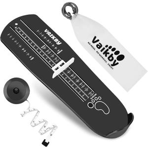 Vaikby Foot Measurement Device, Shoe Sizer Measuring Devices Ruler Sizer for Kids Adults, Buy Kids Shoes Online Simply with a Foot Measuring Device