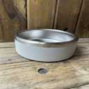 Dog Bowls, Food Water Bowl with Non-Slip Rubber Base, Insulated Stainless Steel Bowls, Double Wall Bowl for Small, Medium Dogs, Durable, Dishwasher Safe (Light Gray)