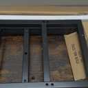 Huuger 5 Tier Bookshelf, L Shaped Corner Bookshelf with 10 Open Shelves, 49.4 Inch Straight Wide Bookcase with Metal Frame and Wooden Board, Adjustable Feet, Rustic Brown