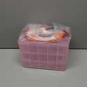 Sooyee Bead Organizer,3-Tier Craft Organizers and Storage,Stackable Storage Containers with 30 Compartments Dividers for Washi Tape,Toy, Nail,Art Supplies, Fishing Tackle, Pink